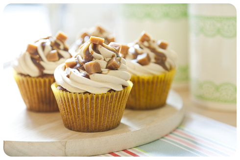 Toffee Cupcakes
