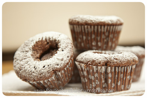 Hazelnut Sunken Nutella Cupcakes