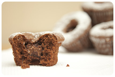 Hazelnut Sunken Cupcakes