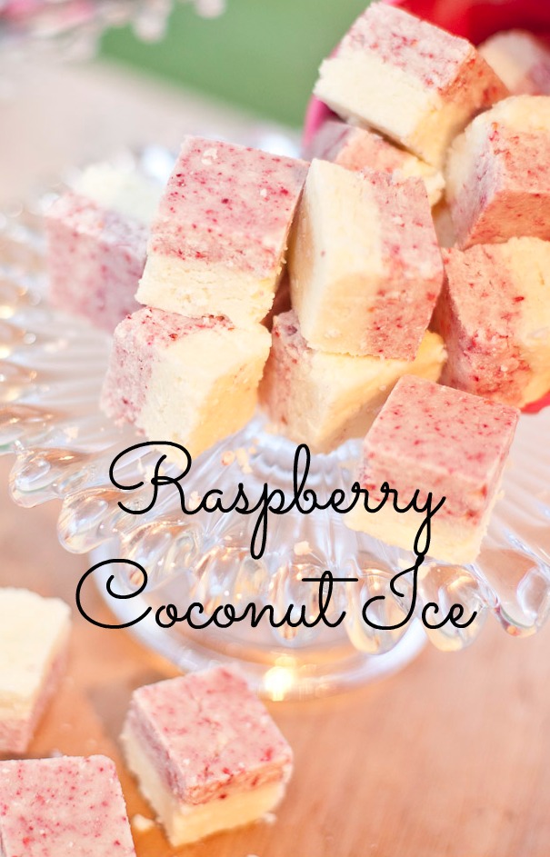 raspberry coconut ice
