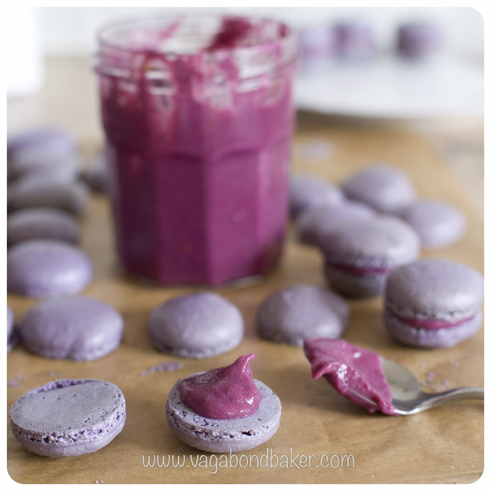 Blueberry and Lime Macarons | Vagabond Baking