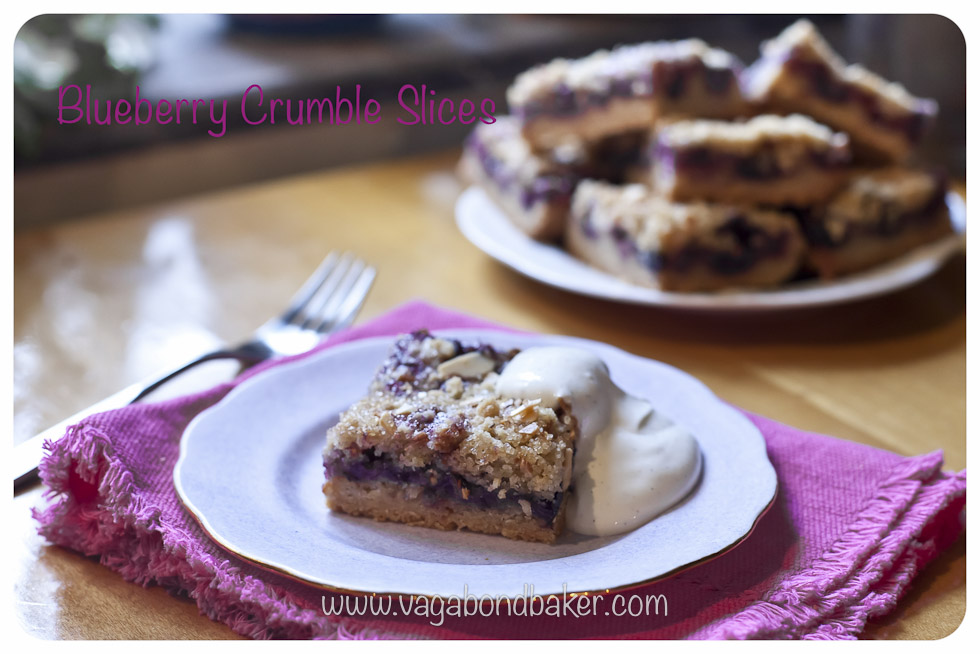 Blueberry Crumble Slices | Vagabond Baking