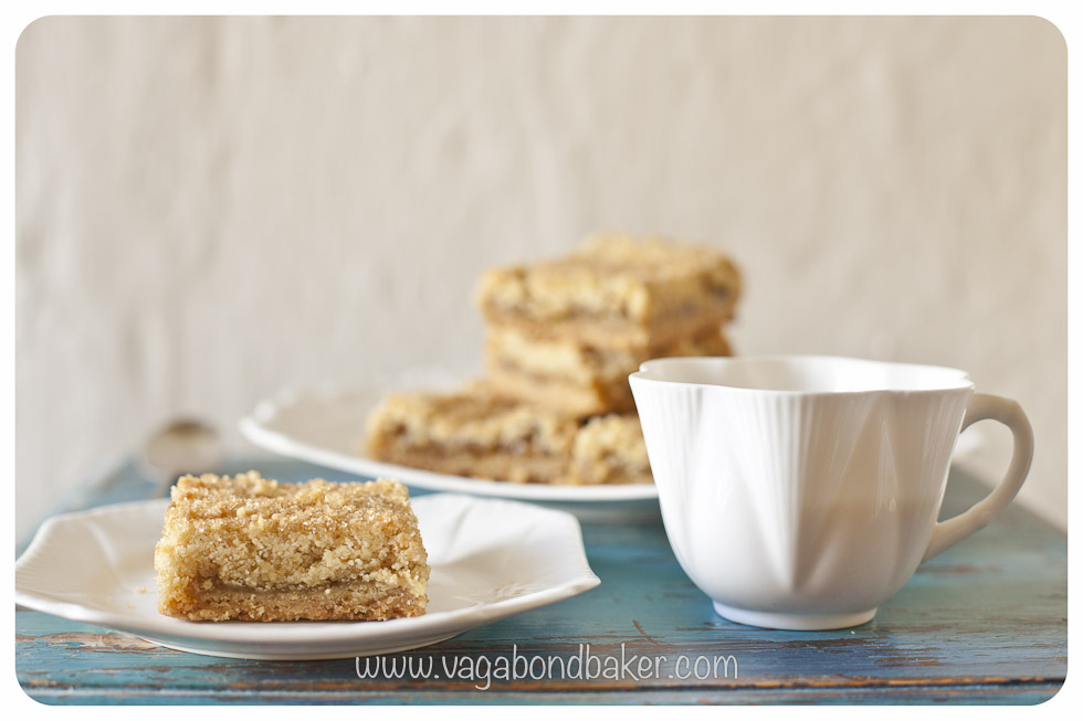 Rhubarb Crumble Slices / Vagabond Baking