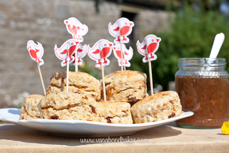 Vegan Sun-Dried Tomato Scones | Vagabond Baking