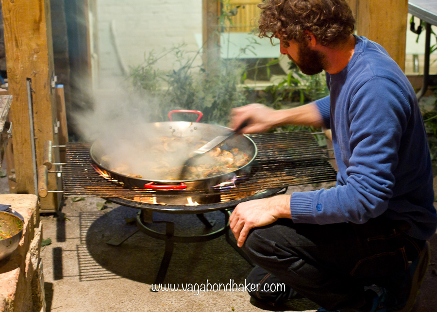 Bon Voyage, Pizza and Paella Party