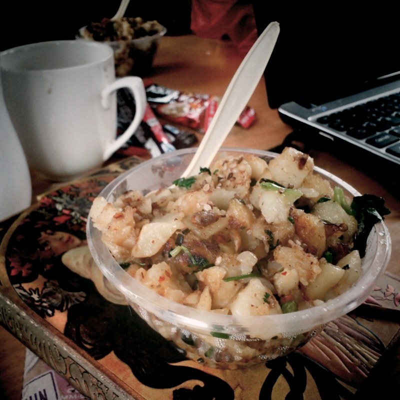 Fried potato in Yangshuo