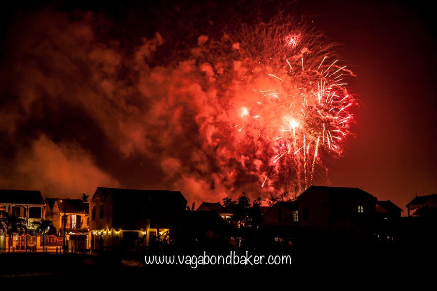 Fireworks at midnight!