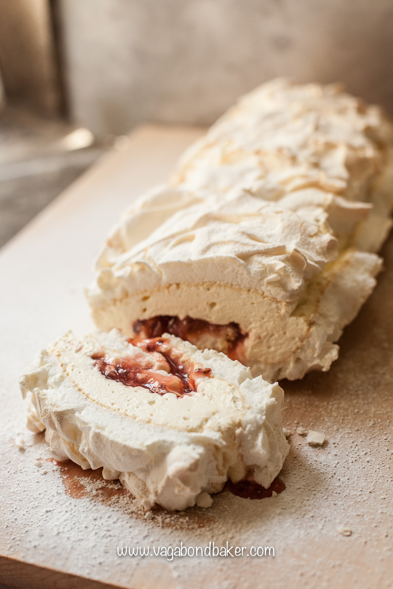 Gooseberry Meringue Roulade-7668