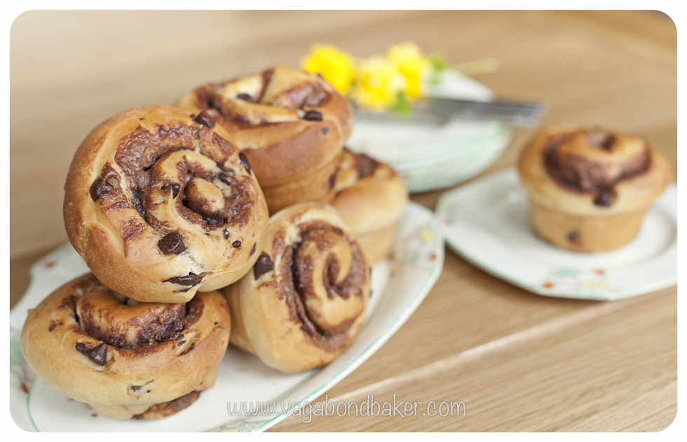 Nutella Faux Brioche Buns