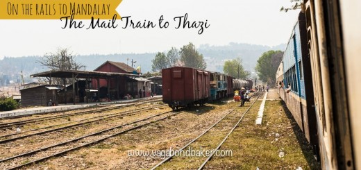 Mail Train to Thazi, Myanmar Railway, Myanmar Railways, Burma