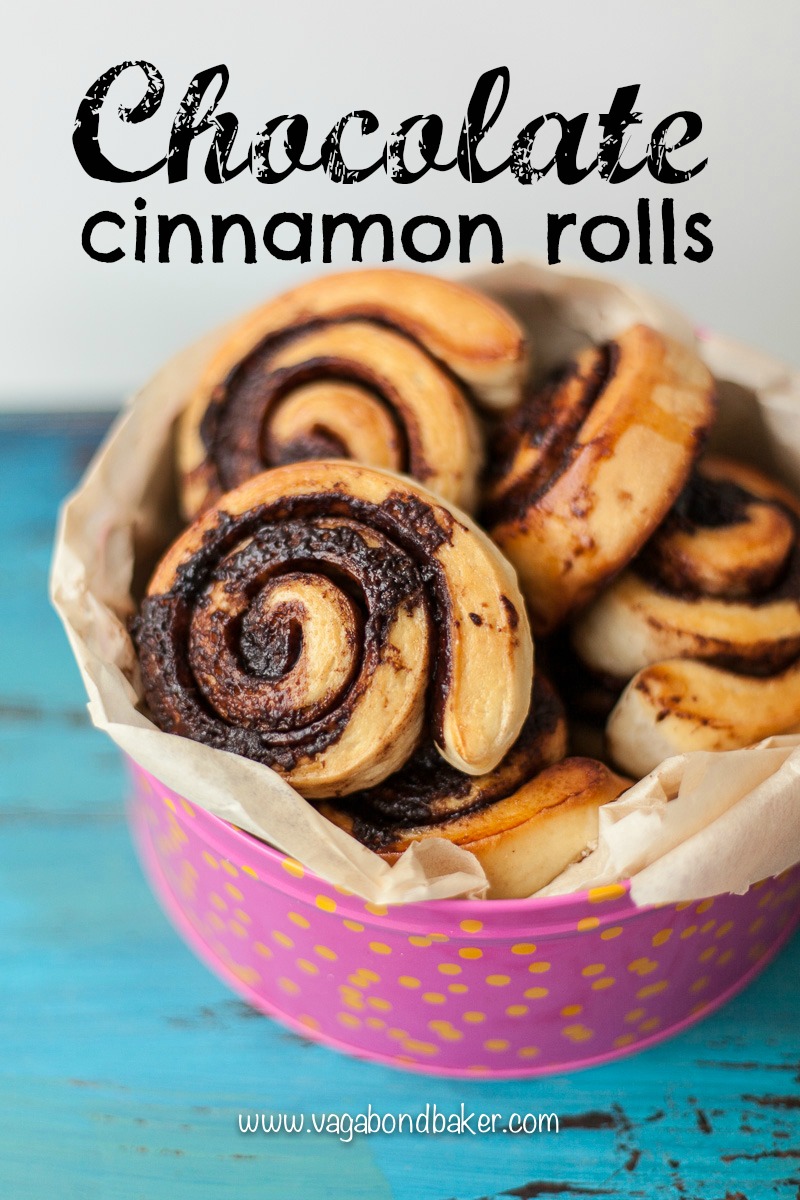 chocolate cinnamon rolls 1