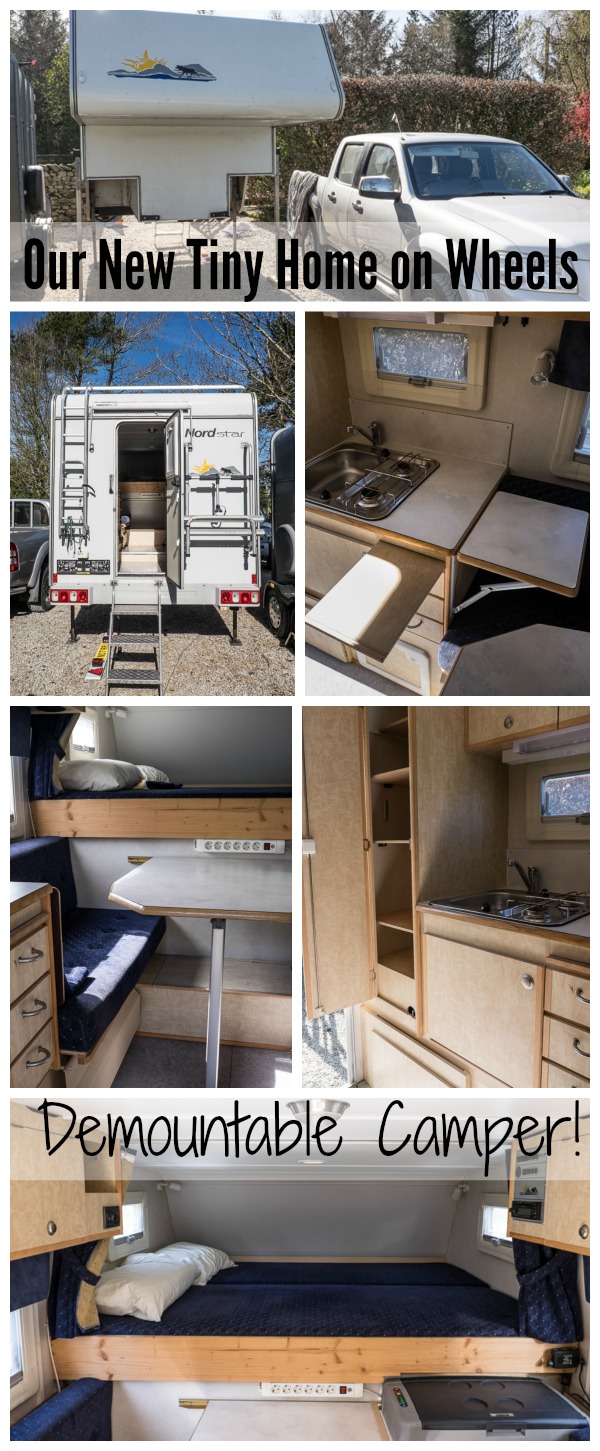 Demountable camper, truck bed camper, tiny home
