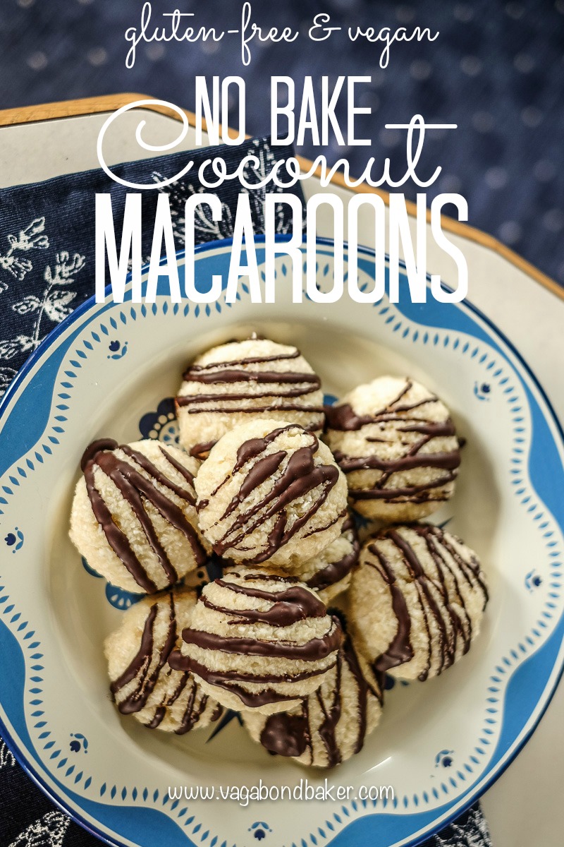 Vegan No Bake Coconut Macaroons // easy, delicious, vegan and gluten free
