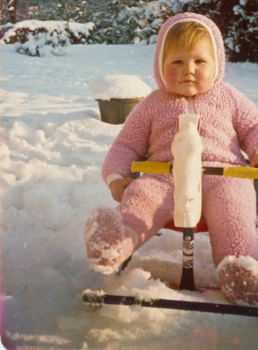 Vagabond Baker takes her first snowy horseride