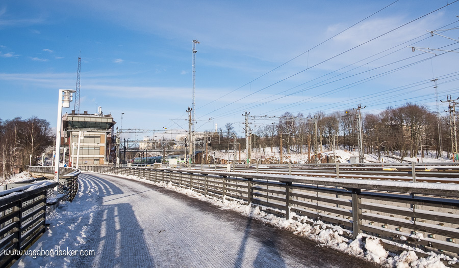 Helsinki bay walk bridge