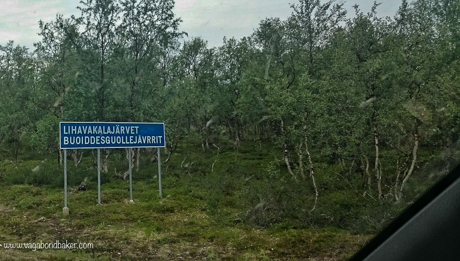 Finland Summer Road Sign, lihavakalaajärvit