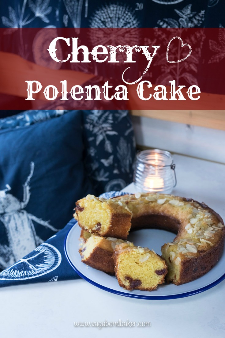 Cherry Polenta Cake // lemony, almondy and gluten-free!